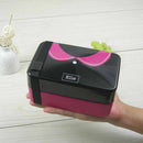Axyaa Romantic Couple Lunch Box: Creative Microwave Bento with Tableware, 600ml