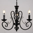 Axyaa Retro Industrial Loft Black Chandelier E14 Luminaria for Living Room