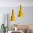 Axyaa Macaron Color Ceiling Lamp: Nordic Modern Aluminum Pendant Light