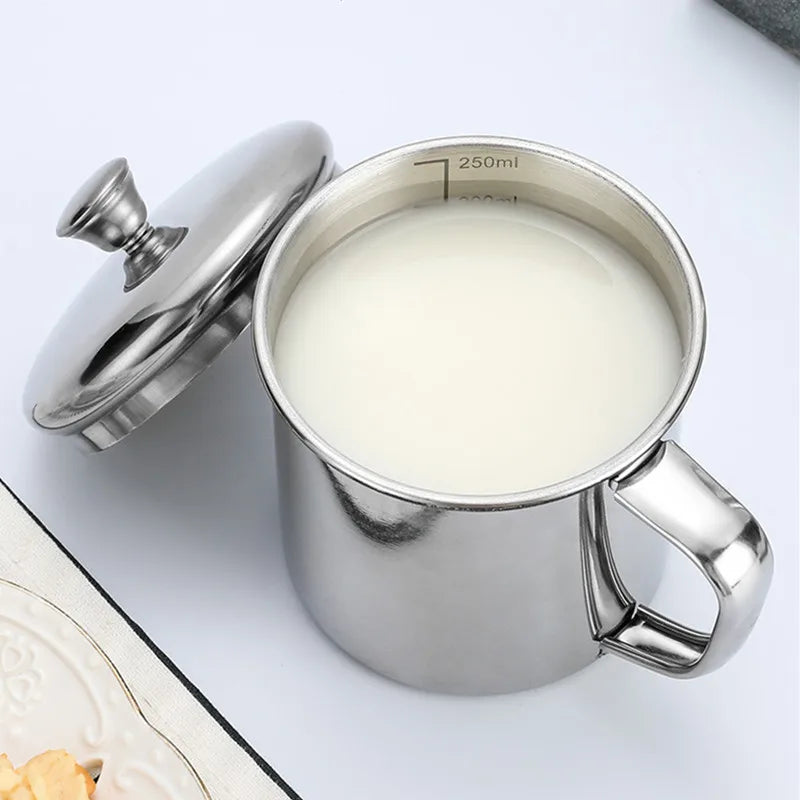 Axyaa Stainless Steel Travel Mug with Lid - Durable, Thicken, Reusable - Father's Gift
