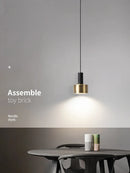 Axyaa Modern Minimalist Bedside Chandelier Bar Light Luxury Nordic Lamps