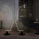 Axya Nordic Human Face LED Floor Lamp: Stylish Indoor Lighting Fixture