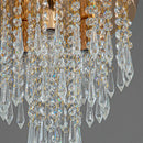 Axyaa Crystal Ceiling Light: Elegant Hanging Fixture for Home Decor & Indoor Lighting