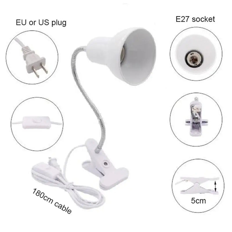 Axyaa Portable Clip-on Lamp for Home Lighting