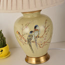 Axyaa Chinese Style Ceramic Table Lamp - Home Decor Flower & Bird Design