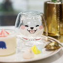 Axyaa Shiba Double Wall Mug, Cute Dog Cup, Heat Insulation, Creative Drinkware