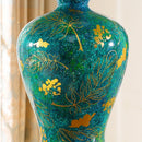 Axyaa American Retro Green Ceramic Table Lamp - Queen Luxury Villa Bedside Lamp