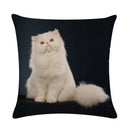 Axyaa Animal Printed Cotton Linen Pillow Cover for Home Sofa Decor 45X45CM