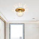 Axyaa Glass Ball Ceiling Light Fixture for Bedroom, Hallway, Stairs - Modern Home Lighting
