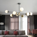 Axyaa Glass Ball Chandelier LED Lighting for Living Room, Dining Room, Study