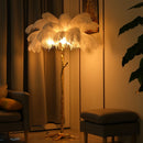 Luxury Nordic Ostrich Feather Floor Lamp by Axyaa: Unique Home Lighting Design