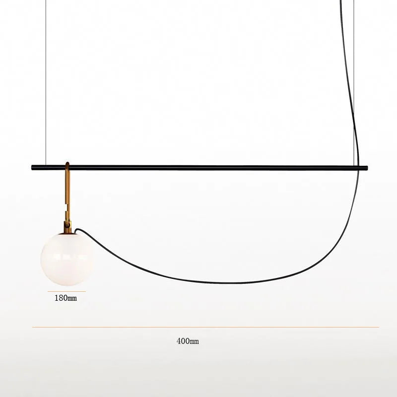 Axyaa Glass Ball Pendant Light: Modern Design for Bedroom, Bar, and Cafe