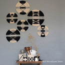 Axyaa Gold Hoop Macrame Wall Hanging decor in Nordic Style