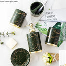 Axya Green Marble 5-Piece Bathroom Set by Axya