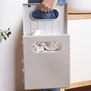 Axyaa Plastic Foldable Laundry Basket Storage Container Hamper Organizer