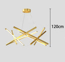 Axyaa Crystal Chandelier Stair Pendant Lamp Living Room Interior Lighting
