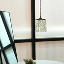 Axyaa Crystal Chandelier LED Pendant Light for Elegant Home Decor