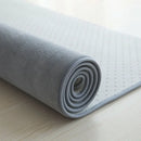 Axyaa Gray Coral Fleece Living Room Rug for Sofa, Coffee Table, Kids Bedroom