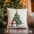 Axyaa Christmas Pillow Covers - Festive Prints for Sofa, Bedroom, Car