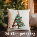 Axyaa Christmas Pillow Covers - Festive Prints for Sofa, Bedroom, Car