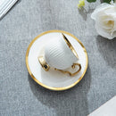 Axya Gold-Plated Ceramic Coffee Cup Set - Luxury Modern Design