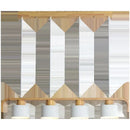 Axyaa Metal LED Pendant Lights with Wood Lampshade for Dining and Kitchen
