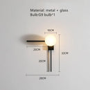 Axyaa Glass Ball Wall Lights for Home Bedroom Decoration with Artistic Reflection