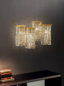 Axyaa Modern Crystal Pendant Chandelier for Dining Room & Bar
