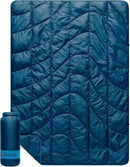 Axyaa Travel Puffy Blanket, Deepwater Blue, Ultra-Packable for Comfort and Warmth