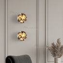 Axyaa Marble Stone Cylinder Wall Lamp LED Light for Bedroom Living Room Hallway