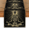 Axyaa Skull Astrology Table Runner for Wedding Decor and Dining Table Display
