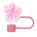 Cute Flower Silicone Straw Cover for Stanley Cup 10mm Lids by Axyaa