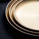 Axyaa Stainless Steel Round Kitchen Storage Tray Jewelry Display Plate