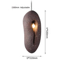 Axyaa Retro Red Droplight for Designer Dining Room, Japanese Wabi Sabi Style