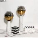 Axyaa Glass Marble Vase for Flowers and Hydroponic Arrangements