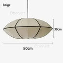 Axyaa Nordic Style Zen Chandelier Silk Lantern LED Pendant Light