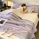 Axyaa Embroidered Silk Bedspread Quilt - Luxury Breathable Comforter