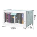 Axyaa Stackable Transparent Storage Box Set for Organizing Clothes, Toys & Snacks