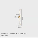 Axyaa Metal Silicone Strip LED Wall Lamp for Stylish Home Decor