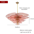 Axyaa Retro Green Glass Chandelier for Home Decoration