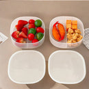 Axyaa Divided Bento Box: Transparent, Microwave-Safe, Portable Lunch Container