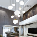 Axyaa Modern Stair Chandelier Pendant Light - LED Ceiling Lamp for Living Room