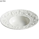 Axyaa Ceramic Dinner Plates & Soup Basin Set for Molecular Cuisine & Home Kitchen Elegance
