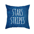 Axyaa LOVE USA Patriotic Letters Decorative Cushion Cover - Cartoon Style Home Decor Pillowcase
