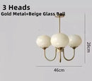 Axyaa Glass Ball Chandelier: Modern, Creative, Vintage, Lovely Girls Bedroom Lamp