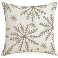 Axyaa Christmas Deer Snowflake Pillow Cover for Stylish Home Decor