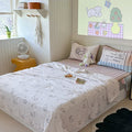 Axyaa Cartoon Ice Silk Summer Blanket: Double-Sided Cool Feeling Lightweight Duvet