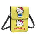 Axyaa Hello Kitty Crossbody Cell Phone Purse: Trendy Leather Card Holder Bag