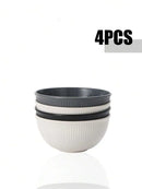 Axyaa Plastic Bowl Set - Durable, Reusable, Microwave & Dishwasher Safe
