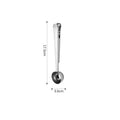 Axyaa Stainless Steel Coffee Scoop with Clip, Multifunctional Mixing Spoon & Sealing Tongs